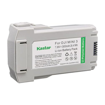 Kastar 1-Pack Battery Plus 7.38V 3850mAh 28.41Wh Replacement for DJI Intelligent Flight Mini 3 Drone, Mini 3 Pro Drone, Mini 4 Pro Camera Drone - size: 1-PACK