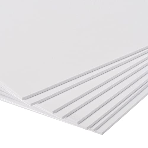 uxcell White EVA Foam Sheets 10 x 10 Inch 3mm Thickness for Crafts DIY Projects, 8 Pcs