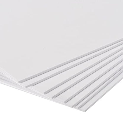 uxcell White EVA Foam Sheets 10 x 10 Inch 3mm Thickness for Crafts DIY Projects, 8 Pcs