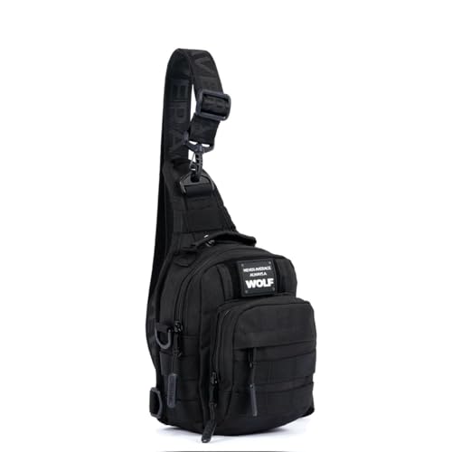 WOLFpak 4L Mini Tactical Sling Bag Crossbody - color: Alpha Black