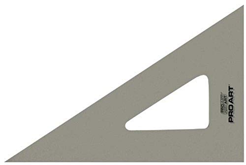 Pro Art 10-Inch 30/60-Degree Triangle, Smoke - color: Smoke, size: 10-inch, 30/60 Degrees