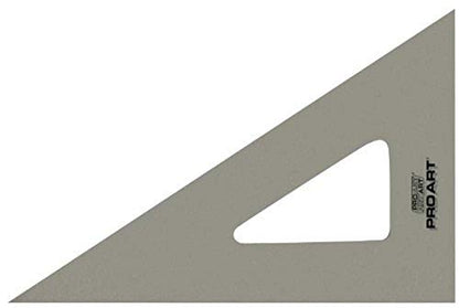 Pro Art 10-Inch 30/60-Degree Triangle, Smoke - color: Smoke, size: 10-inch, 30/60 Degrees