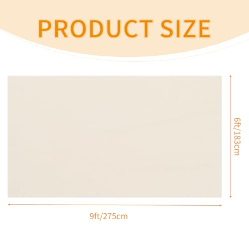 4 Pack Flaxen Waterproof Polyester Drop Cloths, 6 x 9 FT - color: Flaxen, size: 6 x 9 ft