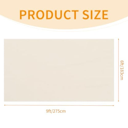 4 Pack Flaxen Waterproof Polyester Drop Cloths, 6 x 9 FT - color: Flaxen, size: 6 x 9 ft