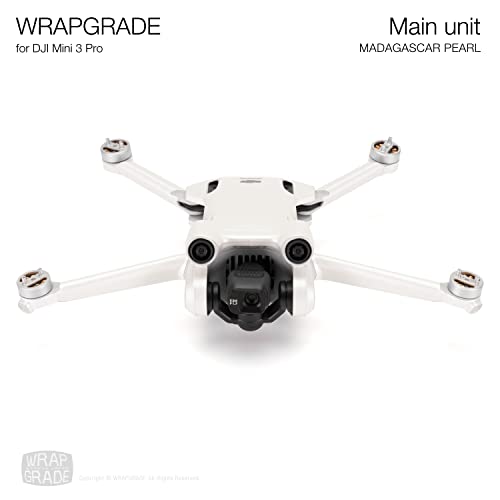WRAPGRADE Skin Stickers Compatible with DJI Mini 3 Pro | Main Unit (Madagascar Pearl) - color: Madagascar Pearl