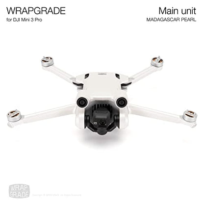 WRAPGRADE Skin Stickers Compatible with DJI Mini 3 Pro | Main Unit (Madagascar Pearl) - color: Madagascar Pearl