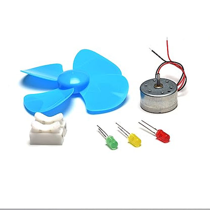 EUDAX DIY DC Power Micro Motor Wind Turbine Electricity Generator Blades Model (Pack of 2) - size: Small (Pack of 2)