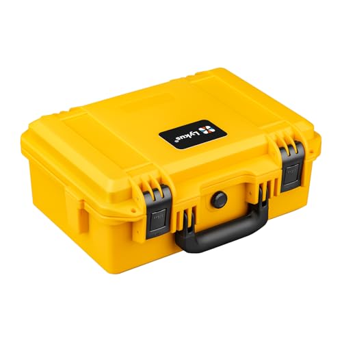 Lykus HC-3310 Waterproof Hard Case with Foam, Inner Size 11.73*7.17*4.53in - color: Yellow, size: HC-3310
