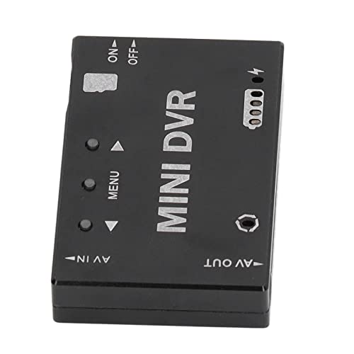 Mini FPV DVR Module, FPV Recorder, Video Audio Recorder, NTSC PAL Switchable Built in Battery, Aluminum Alloy Shell, 53x33x9mm 32GB Support