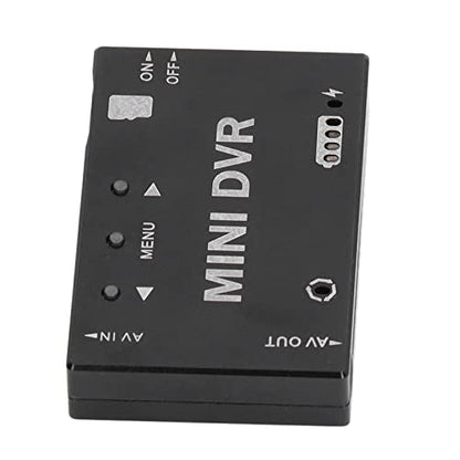 Mini FPV DVR Module, FPV Recorder, Video Audio Recorder, NTSC PAL Switchable Built in Battery, Aluminum Alloy Shell, 53x33x9mm 32GB Support