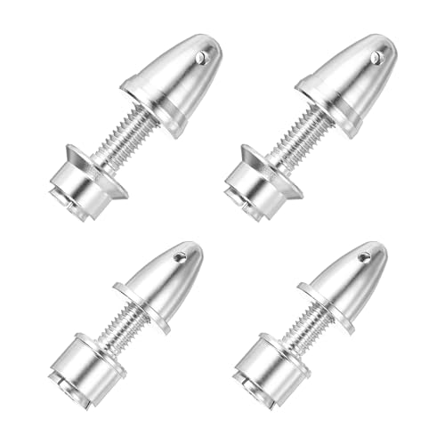 MECCANIXITY Propeller Adapter RC Plane Airplane Spinners, 3/3.17mm Aperture and 6/5mm Output Axle Propeller Adapter Saver for Shaft Brushless Motor Speed Controllers, Pack of 4 - size: 3/3.17mm x 6/5mm