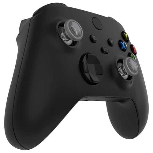 eXtremeRate Clear Black Replacement Thumbsticks for Xbox Series X/S Controller, for Xbox One Standard Controller Analog Stick, Custom Joystick for Xbox One X/S/Elite Controller - color: Clear Black