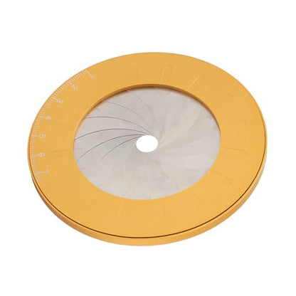 Ejoyous Circle Drawing Maker, Adjustable Stainless Steel Metal Round Circle Template Drafting Drawing Ruler Measuring Tool for Circles, Professional Geometric Drafting Tool with Scale