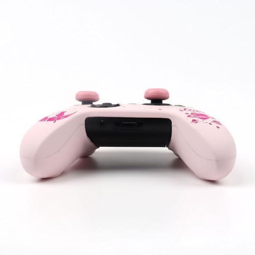 Moonlit Cats with a Loving Heart Controller Skin Compatible with Xbox Series X Wireless Controller, RALAN Protector Case， Customised Thumb Grips Cap - color: MCats Pink