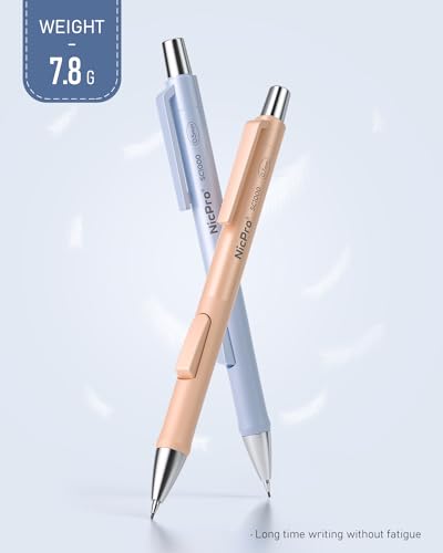 Nicpro 8 Pack Pastel Mechanical Pencil 0.7mm, Cute Pencils Fast Click - style: 8PCS-0.7mm