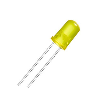 CHANZON 100 pcs 5mm Yellow Diffused LED Diode Lights(DC 2V 20mA) - color: J) Yellow-yellow (100pcs)