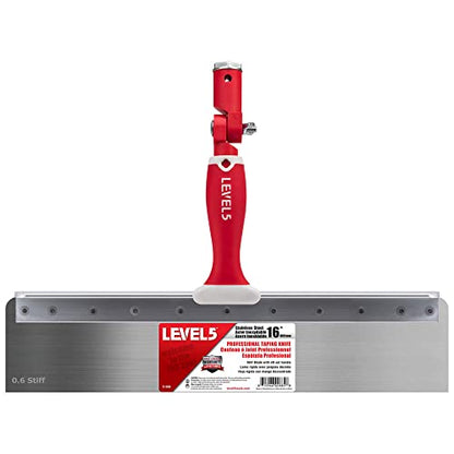 LEVEL5 16" Offset Knife, 0.6mm STIFF Stainless Steel Blade | Soft-Grip Handle | 5-388 - size: 16"
