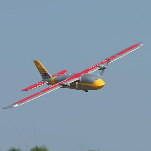 X1500 Twin Power FPV Aircraft 59'' Wingspan 4S RC FPV Platform(Transmitter, Receiver or Battery NOT Included) (Red) - color: Red