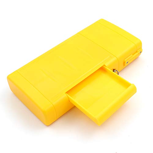 CUESOUL ANTIE Hard Dart Case, Holds 6 Steel/Soft Tip Darts & Extra Tips, Shafts & Flights, Durable Use - color: Solid Yellow