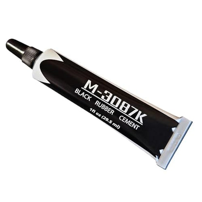 Pro-Grade Black Rubberized Speaker Repair Adhesive Glue (1 oz) - Dries Black - color: Black, size: 1 oz