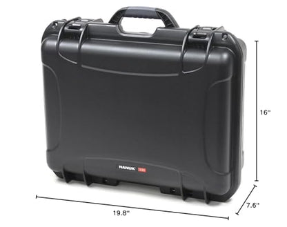NANUK 930 Hard Case with Customizable Cubed Foam, Waterproof, Carry On - color: Black, style: Cubed Foam