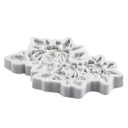 Peony Flower Polymer Clay Molds Peony Flower Leaf Silicone Mold - color: Style I