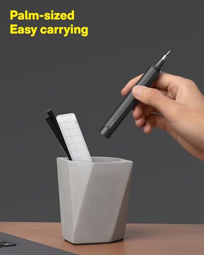 HOTO 24 in 1 Mini Screwdriver Set, Eyeglass Repair Kit, Slate Grey - color: Slate Grey