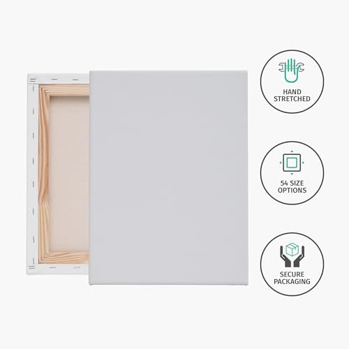 PIXY CANVAS Value Pack of 1 Stretched Canvas 10x30 inch, 1-1/4 (1.25) inch deep for Your Paintings/Artwork/Wall Art/Wall Decor (Pack of 1 Canvas, 10 x 30 inch, Portrait) - size: 10 x 30 inch, style: Pack of 1
