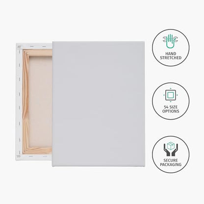 PIXY CANVAS Value Pack of 1 Stretched Canvas 10x30 inch, 1-1/4 (1.25) inch deep for Your Paintings/Artwork/Wall Art/Wall Decor (Pack of 1 Canvas, 10 x 30 inch, Portrait) - size: 10 x 30 inch, style: Pack of 1