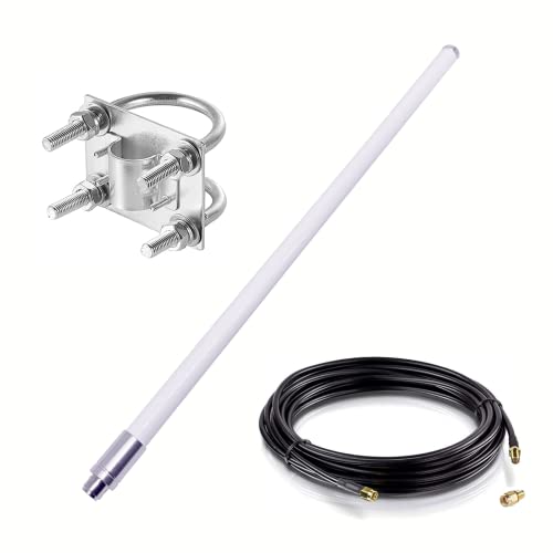 TECHTOO WiFi Antenna Hight Gain Computer Networking Antenna RP-SMA Female for WiFi Router Wireless Network Card USB Adapter Security IP Camera Video Surveillance Monitor Access Point Range Extender - size: WiFi Antenna 12dBi 2.4GHz