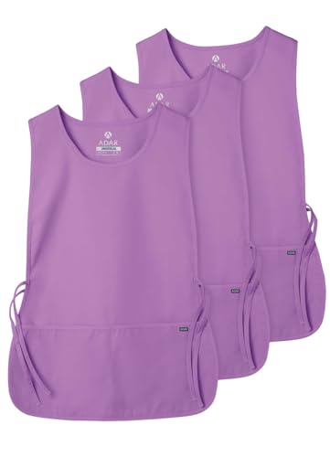 Adar Universal Cobbler Apron 3 Pack - Unisex Cobbler Apron - color: Lavender, size: Standard