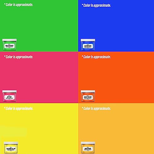 Ecotex® Water Based Screen Printing Ink Fluorescent Set (6 Color, 8 oz.) - size: 8 fl oz