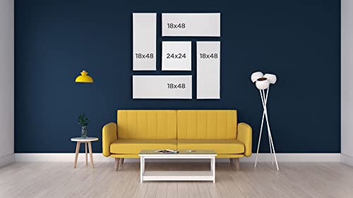 Creative Mark The Edge Deluxe Cotton 1-1/2" Deep Stretched Canvas for Painting, 10x15 Pack of 3, 14oz. Primed Weight, Universal Archival Priming, Medium Tooth, Hand-Stretched Canvas for Painters - size: 10x15"