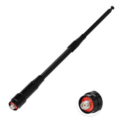 Bingfu UHF VHF Handheld Ham Radio Antenna Soft Whip Telescopic Antenna
