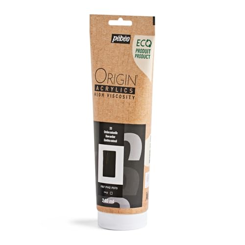 PEBEO Origin 240ml (8.11 fl oz) Acrylic Paint, Raw Umber - color: Raw Umber