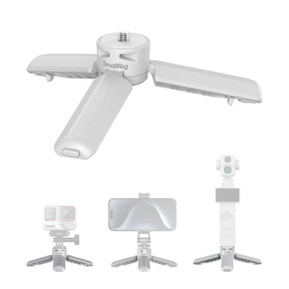 SMALLRIG One-Touch Open Mini Tripod for DJI Pocket 4P/4/3 for Insta360 Luna - color: White