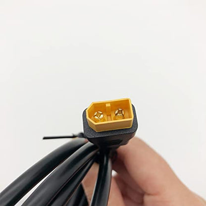 Power Cable XT60 Male Plug for DJI FPV Goggles V2, Fatshark Battery - Right Angle DC 5.5 X 2.5MM, 4.9 ft