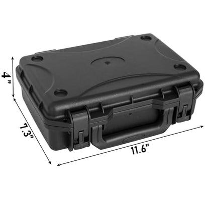 TORIBIO Hard Carrying Case with Foam,Shockproof Storage Box 10.8"x6.5"x2.7" - size: 10.8"x6.5"x2.7"