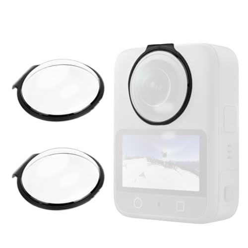 2pcs Lens Guards for DJI Osmo 360 Camera, Snap-On Front and Rear Lens Protector Case Cover Caps Compatible with DJI Osmo 360 Accessories