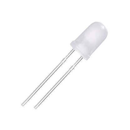 CHANZON 100 pcs 5mm Blue Diffused LED Diode Lights(DC 3V 20mA) - color: E) White-blue (100pcs)