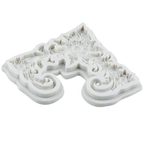 Baroque Relief Flower Polymer Clay Mold Baroque Silicone Molds - color: Style L