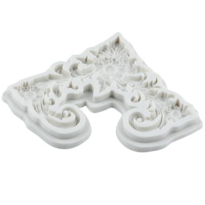 Baroque Relief Flower Polymer Clay Mold Baroque Silicone Molds - color: Style L