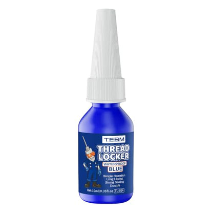 2pcs Thread Lock Blue 20 ml Medium Strength, Lock & Seal Nuts, Bolts, Fasteners and Metals, Blue Threadlocker Against Losening and Leakage