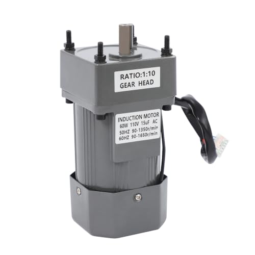 0-135RPM 60W 10K Variable Speed AC Gear Reduction Motor with Controller - color: 60W 10K