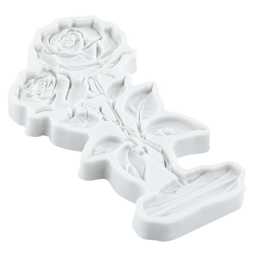 Rose Flower Polymer Clay Mold Rose Silicone Molds - color: Style H