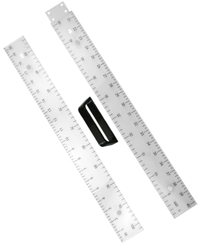 39in Clear Plastic Meter Stick with Handle, Detachable Sectional Teacher Ruler, Transparent Classroom Measuring Stick for Math Science Whiteboard Chalkboard - style: Transparent