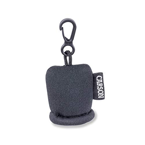 Carson Stuff-It Microfiber Lens Cloth Cleaning System for Eyeglasses, Smartphones, Tablets, Optics, Lenses, Cameras and More - color: Black