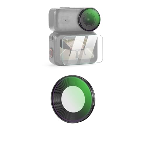 NEEWER UV Filter Compatible with DJI Osmo Nano, Screw On Protective Action Camera Lens Filter Multicoated Optical Glass Photography Accessories with Tempered Glass Screen Protector - size: nano, style: UV