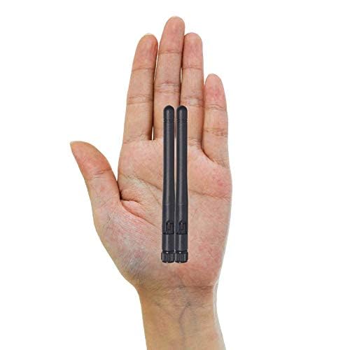 Bingfu Dual Band WiFi 2.4GHz 5GHz 5.8GHz 3dBi MIMO RP-SMA Male Antenna (10-Pack) for WiFi Router Wireless Network Card USB Adapter Security IP Camera Video Surveillance - color: [RP-SMA Male] Antenna 10-Pack - Black