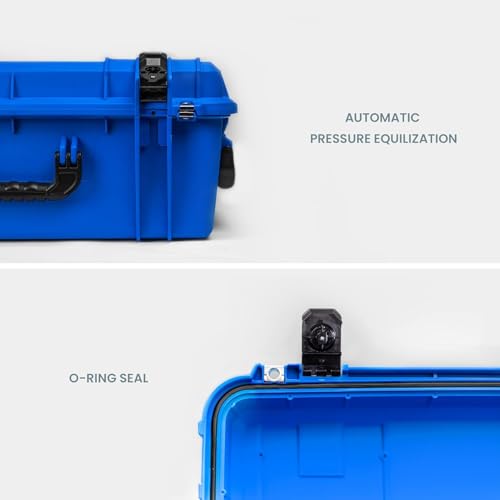 Seahorse 920 Heavy Duty Protective Dry Box Case - TSA Approved/Mil Spec / IP67 Waterproof/USA Made - color: Black